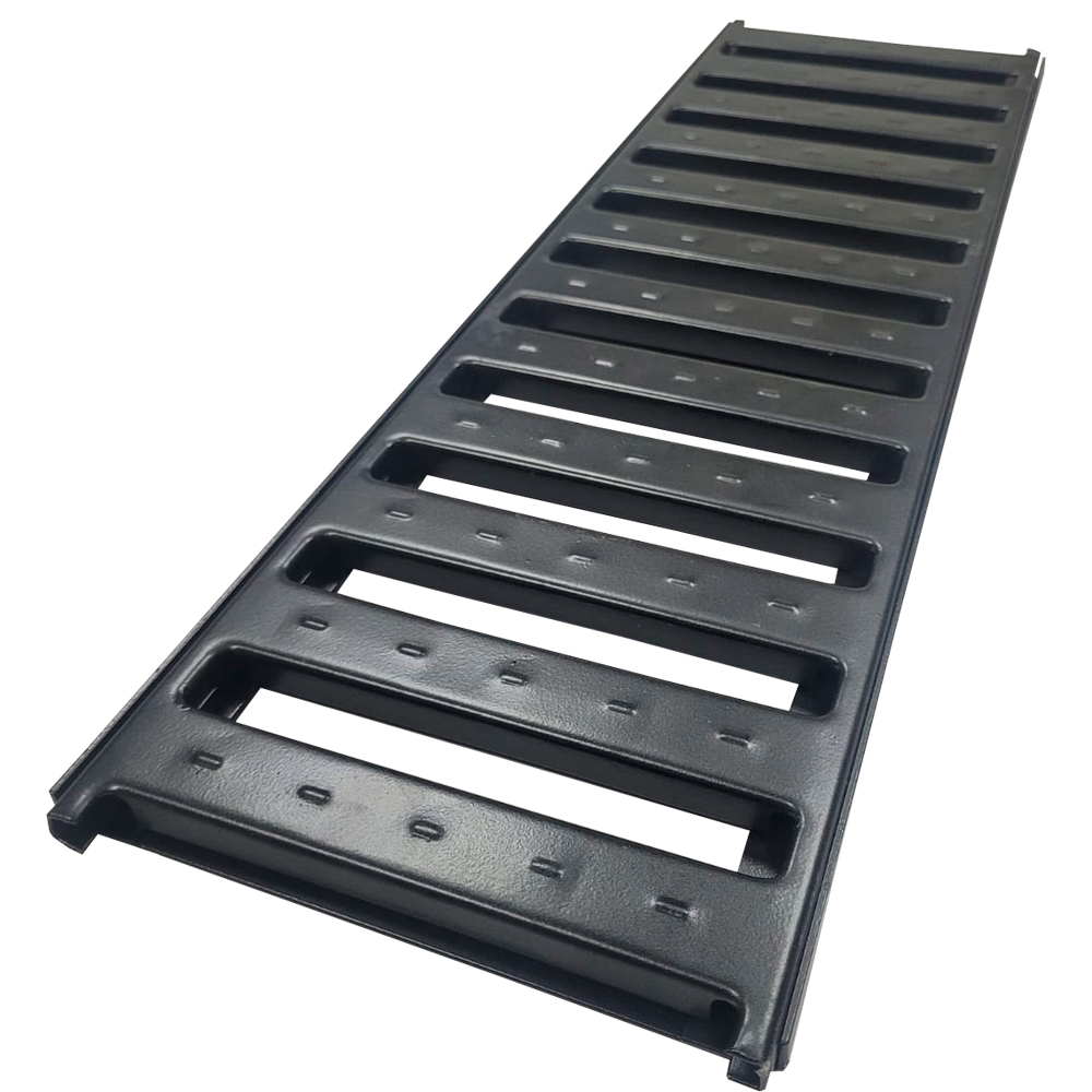 GRELHA 10 CM X 50 CM (CJ GRELHA E PORTA GRELHA) PRETA