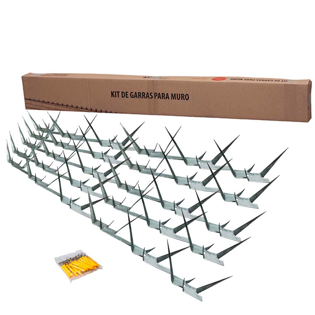 GARRA DE MURO 1,2M - C/ 5 UN - TOTAL 6M GALVANIZADO